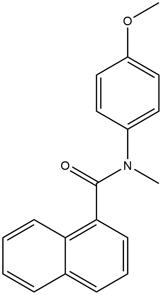 N-(4-Methoxyphenyl)-N-methyl-1-naphthalenecarboxamide Structure