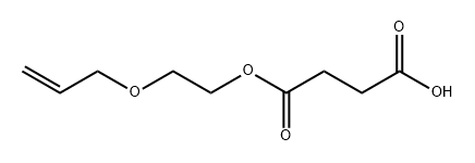 Butanedioic acid, 1-[2-(2-propen-1-yloxy)ethyl] ester Structure