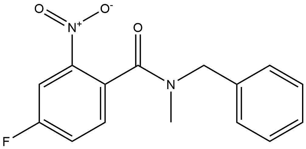 N-benzyl-4-fluoro-N-methyl-2-nitrobenzamide Structure