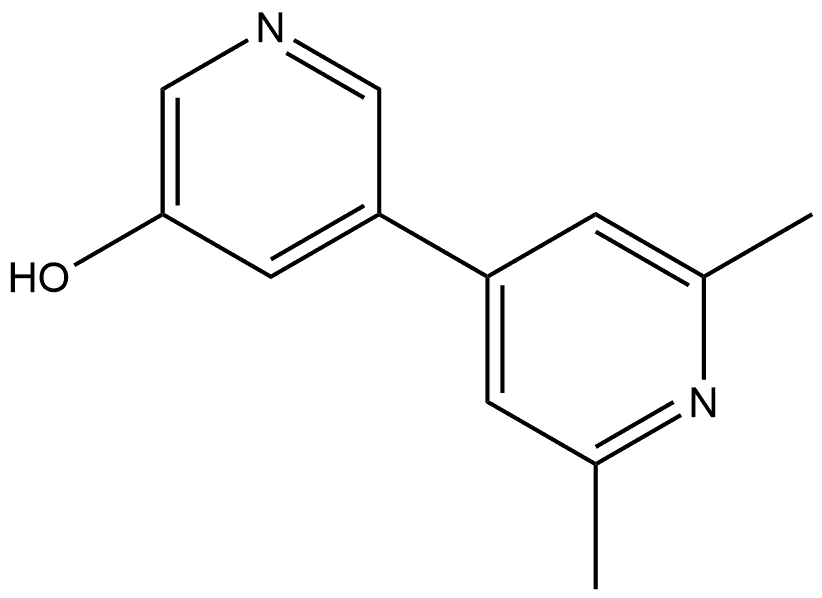 2',6'-Dimethyl[3,4'-bipyridin]-5-ol 구조식 이미지