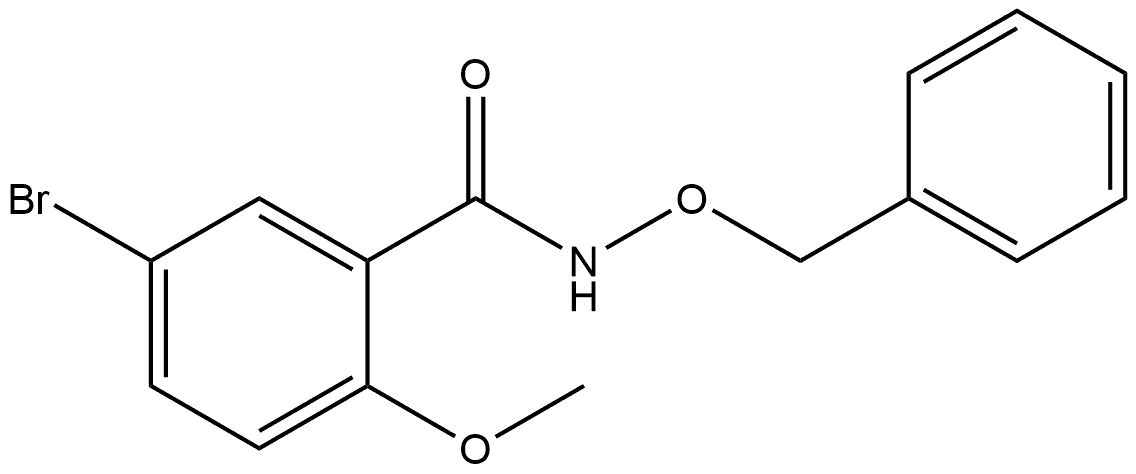 5-Bromo-2-methoxy-N-(phenylmethoxy)benzamide Structure