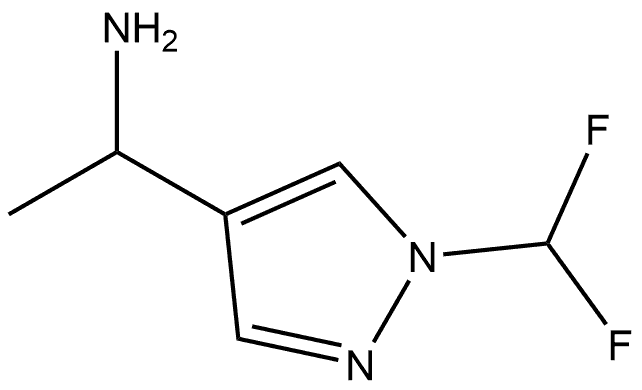 1-[1-(difluoromethyl)-1h-pyrazol-4-yl]ethan-1-amine Structure