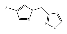 Isoxazole, 3-[(4-bromo-1H-pyrazol-1-yl)methyl]- 구조식 이미지