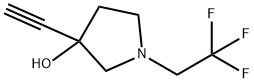 3-Pyrrolidinol, 3-ethynyl-1-(2,2,2-trifluoroethyl)- 구조식 이미지