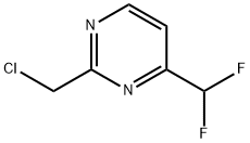 2-(chloromethyl)-4-(difluoromethyl)pyrimidine Structure