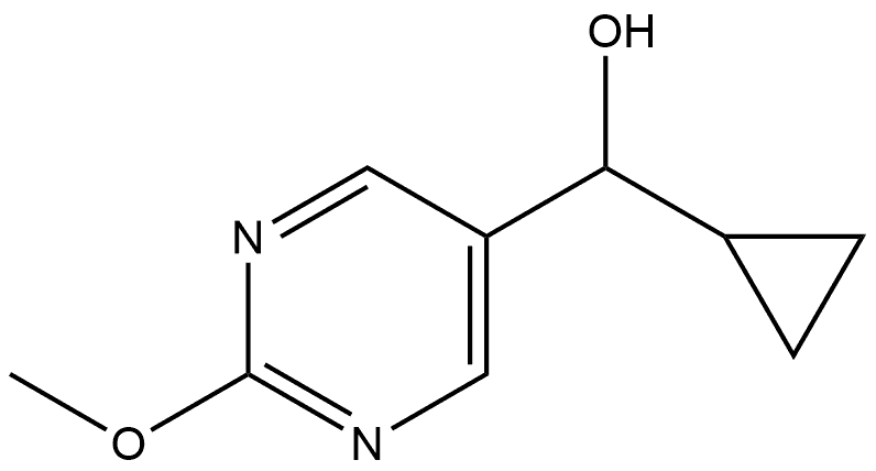 α-Cyclopropyl-2-methoxy-5-pyrimidinemethanol Structure