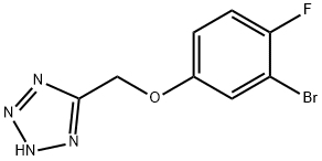 2H-Tetrazole, 5-[(3-bromo-4-fluorophenoxy)methyl]- Structure