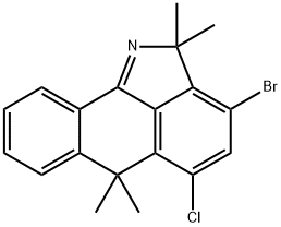 Dibenz[cd,g]indole, 3-bromo-5-chloro-2,6-dihydro-2,2,6,6-tetramethyl- Structure