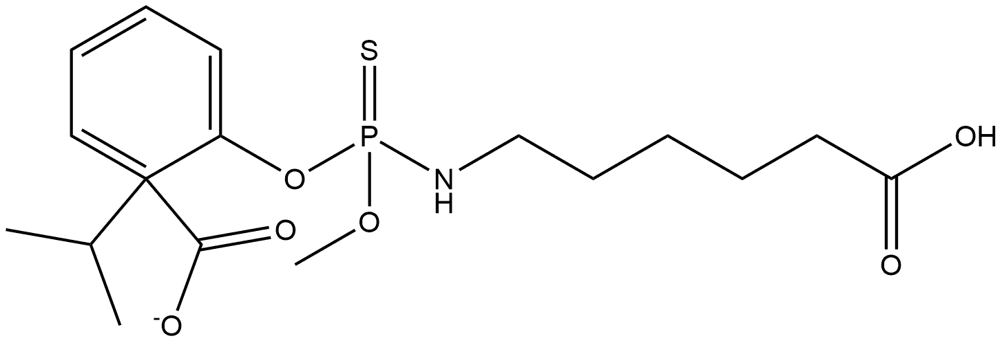 1-(1-Methylethyl) 2-[[[(5-carboxypentyl)amino]methoxyphosphinothioyl]oxy]benzoate Structure