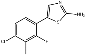 5-(4-Chloro-2-fluoro-3-methylphenyl)thiazol-2-amine Structure