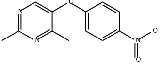 Pyrimidine, 2,4-dimethyl-5-(4-nitrophenoxy)- Structure