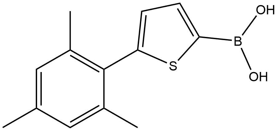 Boronic acid, B-[5-(2,4,6-trimethylphenyl)-2-thienyl]- Structure