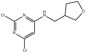 4-Pyrimidinamine, 2,6-dichloro-N-[(tetrahydro-3-furanyl)methyl]- Structure