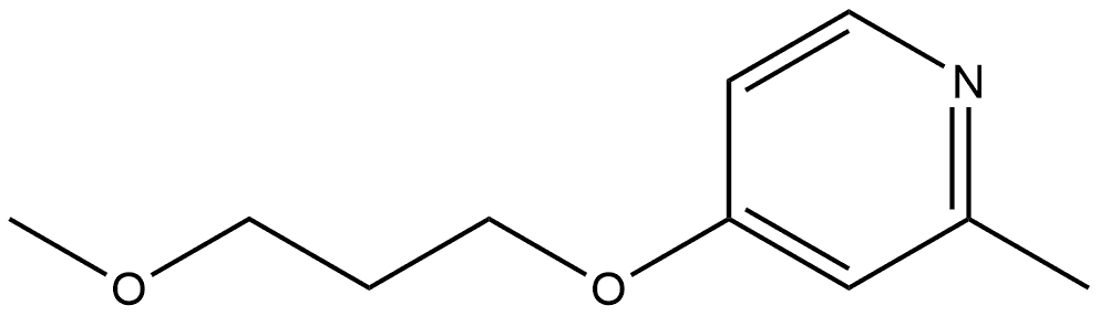 4-(3-Methoxypropoxy)-2-methylpyridine Structure