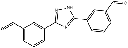 Benzaldehyde, 3,3'-1H-1,2,4-triazole-3,5-diylbis- (9CI) Structure