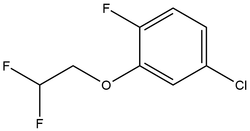 4-Chloro-2-(2,2-difluoroethoxy)-1-fluorobenzene Structure