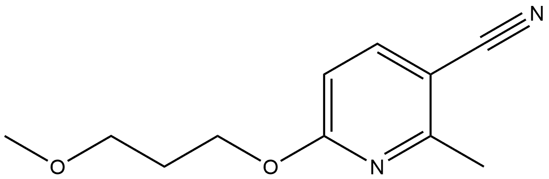 6-(3-Methoxypropoxy)-2-methyl-3-pyridinecarbonitrile Structure