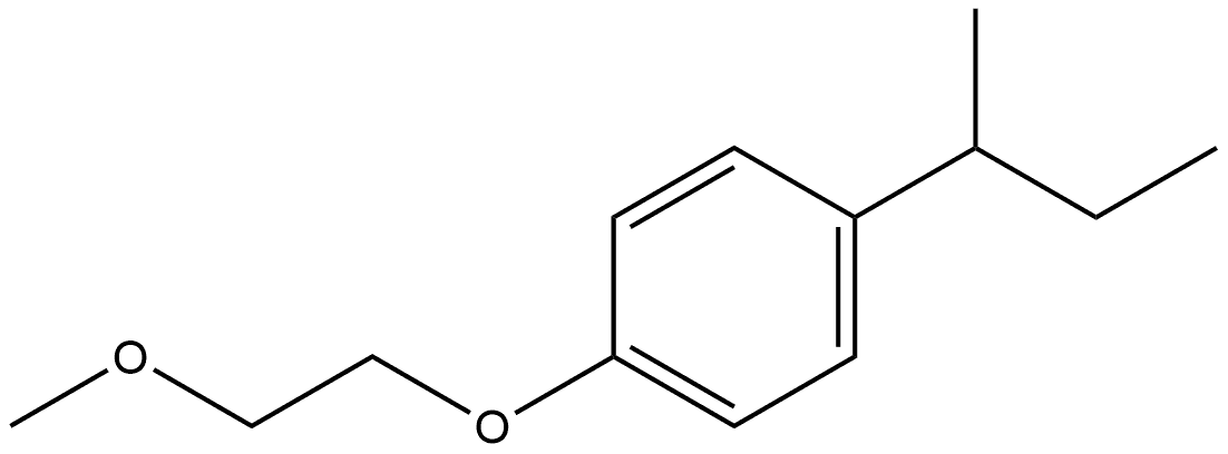 1-(2-Methoxyethoxy)-4-(1-methylpropyl)benzene Structure