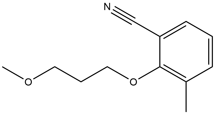 2-(3-Methoxypropoxy)-3-methylbenzonitrile Structure