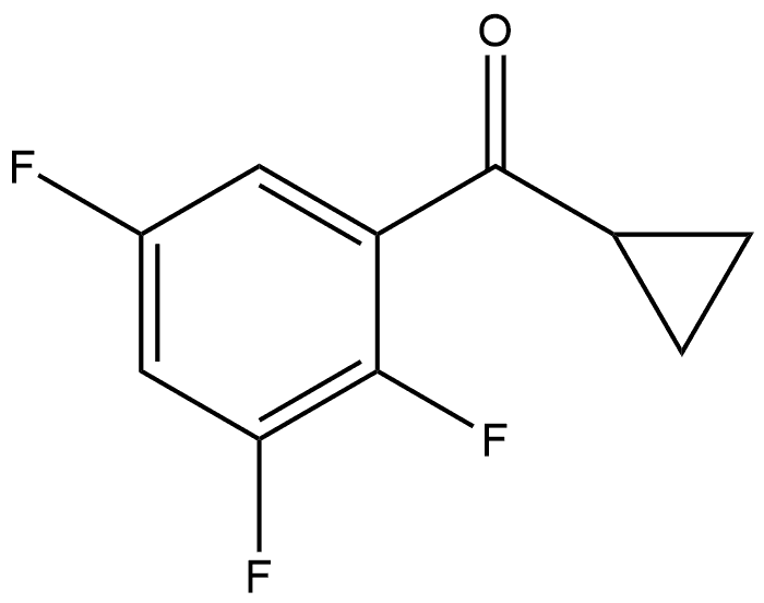 Cyclopropyl(2,3,5-trifluorophenyl)methanone Structure