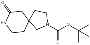 1,1-Dimethylethyl 7-oxo-2,8-diazaspiro[4.5]decane-2-carboxylate Structure