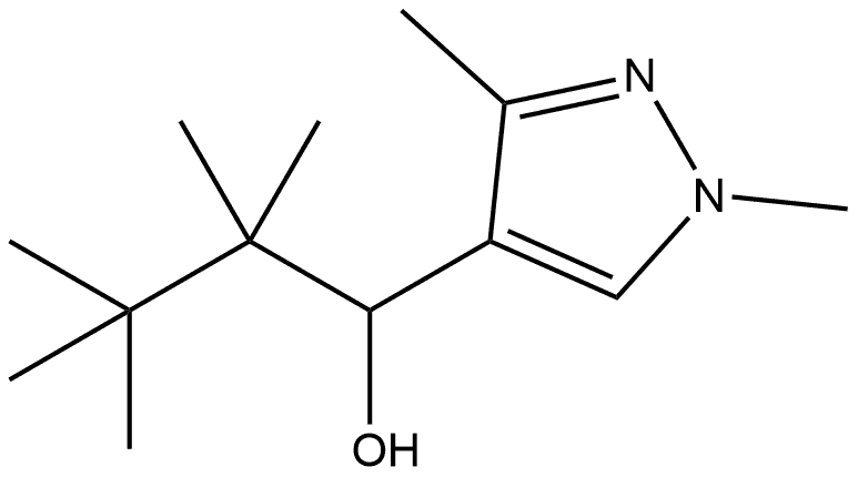 1,3-Dimethyl-α-(1,1,2,2-tetramethylpropyl)-1H-pyrazole-4-methanol Structure