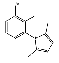 1H-Pyrrole, 1-(3-bromo-2-methylphenyl)-2,5-dimethyl- Structure