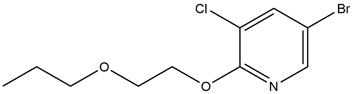 5-Bromo-3-chloro-2-(2-propoxyethoxy)pyridine Structure