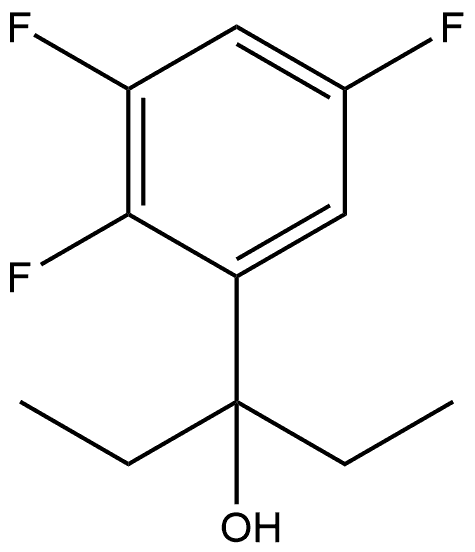 α,α-Diethyl-2,3,5-trifluorobenzenemethanol Structure