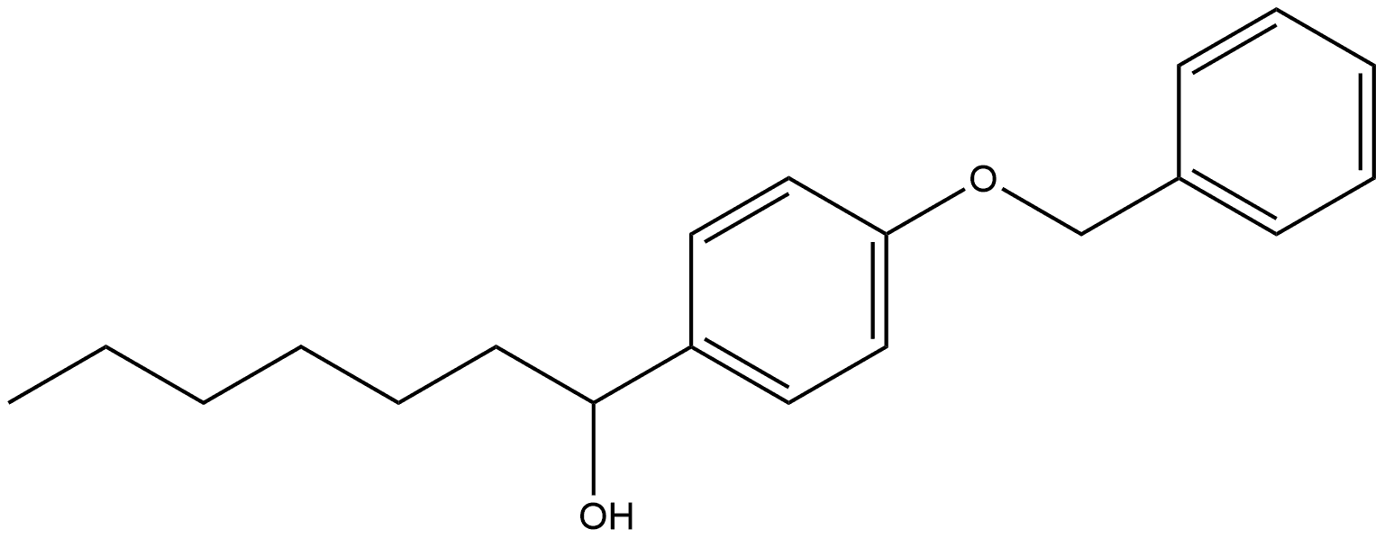 α-Hexyl-4-(phenylmethoxy)benzenemethanol Structure