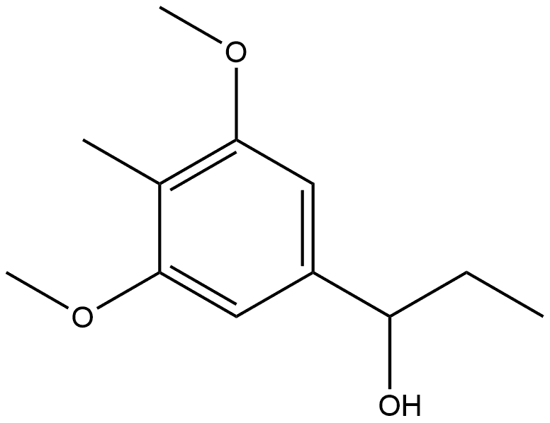 α-Ethyl-3,5-dimethoxy-4-methylbenzenemethanol Structure