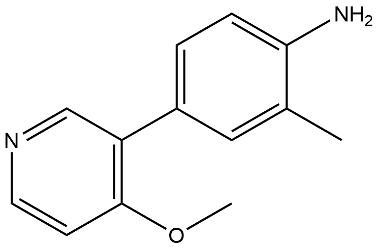 4-(4-Methoxy-3-pyridinyl)-2-methylbenzenamine Structure