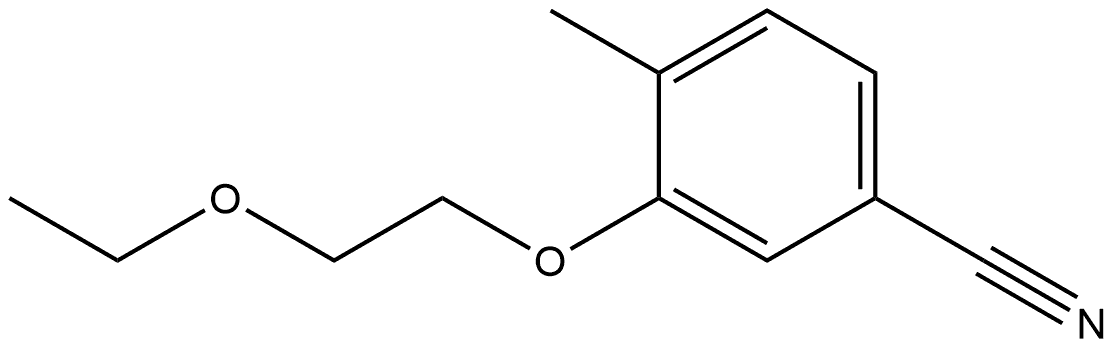 3-(2-Ethoxyethoxy)-4-methylbenzonitrile Structure