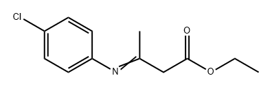 Butanoic acid, 3-[(4-chlorophenyl)imino]-, ethyl ester 구조식 이미지