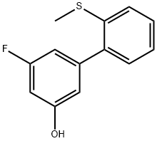 3-Fluoro-5-(2-methylthiophenyl)phenol Structure