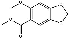 1,3-Benzodioxole-5-carboxylic acid, 6-methoxy-, methyl ester Structure