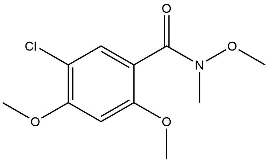 5-Chloro-N,2,4-trimethoxy-N-methylbenzamide Structure