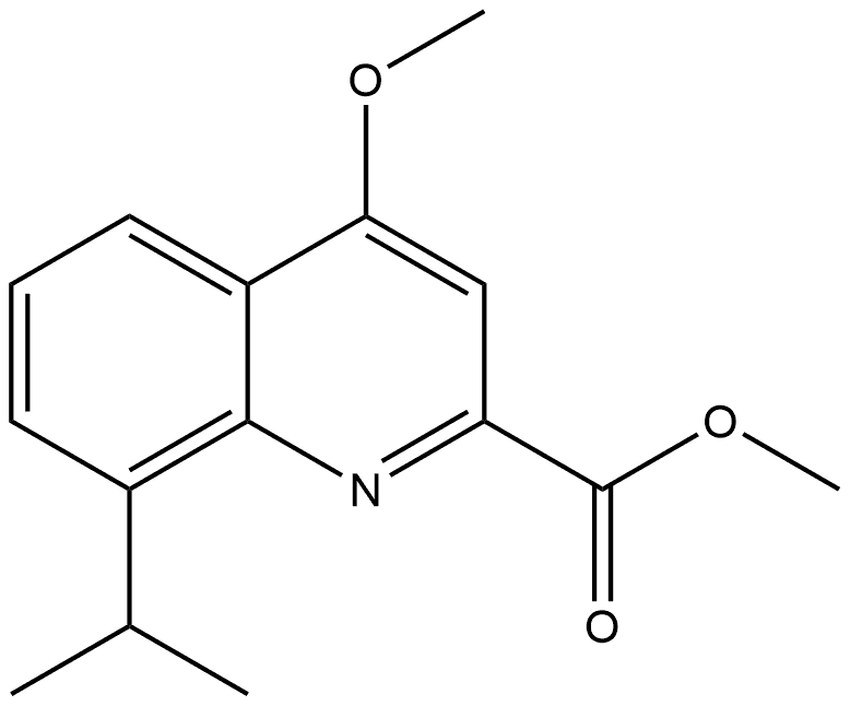 Methyl 4-methoxy-8-(1-methylethyl)-2-quinolinecarboxylate Structure