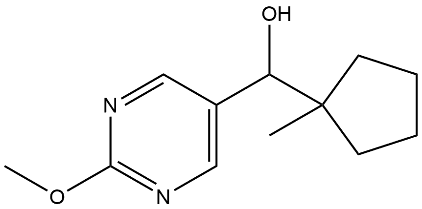 2-Methoxy-α-(1-methylcyclopentyl)-5-pyrimidinemethanol Structure