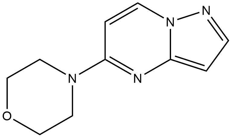 4-(pyrazolo[1,5-a]pyrimidin-5-yl)morpholine 구조식 이미지