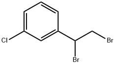Benzene, 1-chloro-3-(1,2-dibromoethyl)- Structure