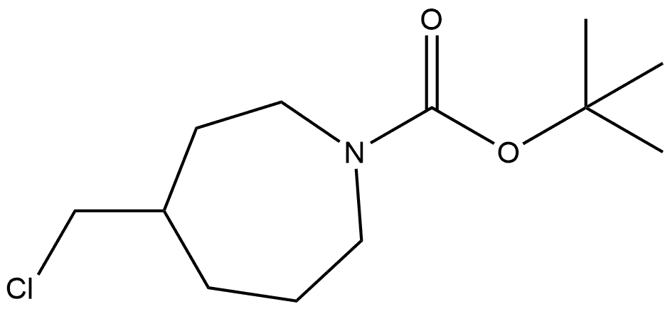 tert-butyl 4-(chloromethyl)azepane-1-carboxylate Structure