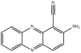 1-Phenazinecarbonitrile, 2-amino- 구조식 이미지