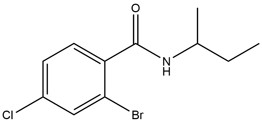 2-Bromo-4-chloro-N-(1-methylpropyl)benzamide Structure