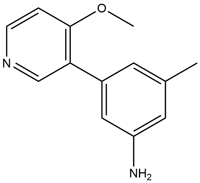 3-(4-Methoxy-3-pyridinyl)-5-methylbenzenamine Structure