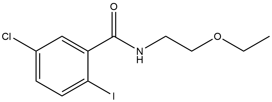 5-Chloro-N-(2-ethoxyethyl)-2-iodobenzamide Structure