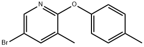 5-bromo-3-methyl-2-(p-tolyloxy)pyridine Structure