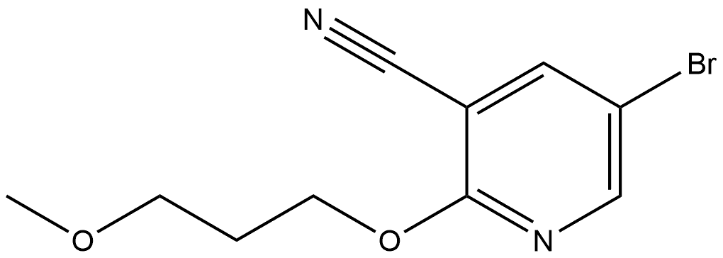 5-Bromo-2-(3-methoxypropoxy)-3-pyridinecarbonitrile Structure