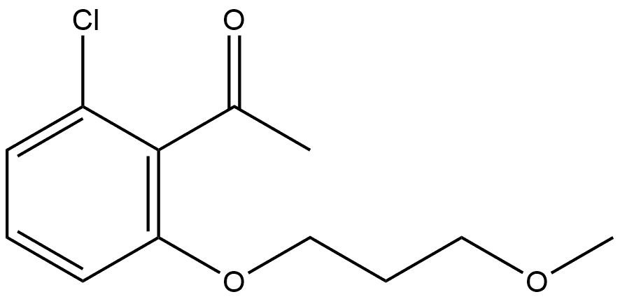 1-[2-Chloro-6-(3-methoxypropoxy)phenyl]ethanone Structure