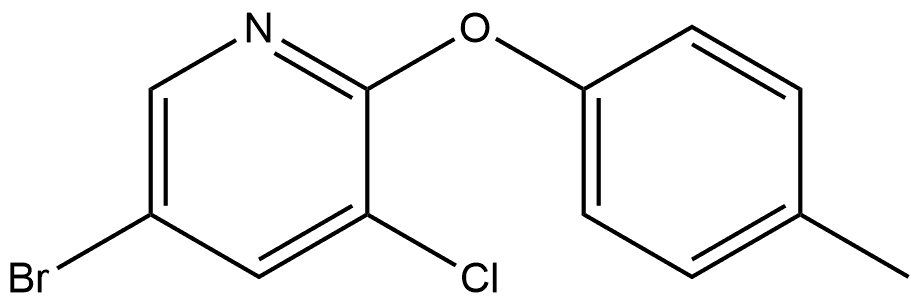 5-Bromo-3-chloro-2-(4-methylphenoxy)pyridine Structure